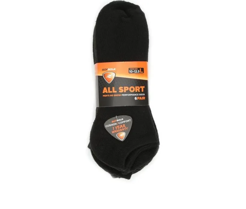 Sof Sole Adult 6 Pair No Show