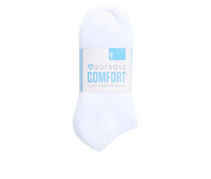 Sof Sole Adult 6 Pair No Show