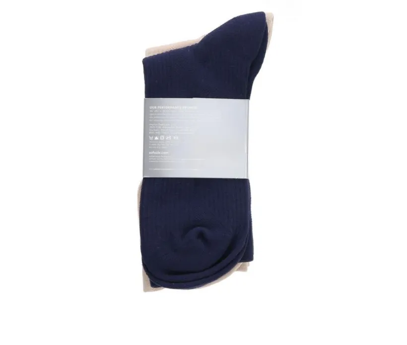 Sof Sole 2P Double Tab Crew Socks