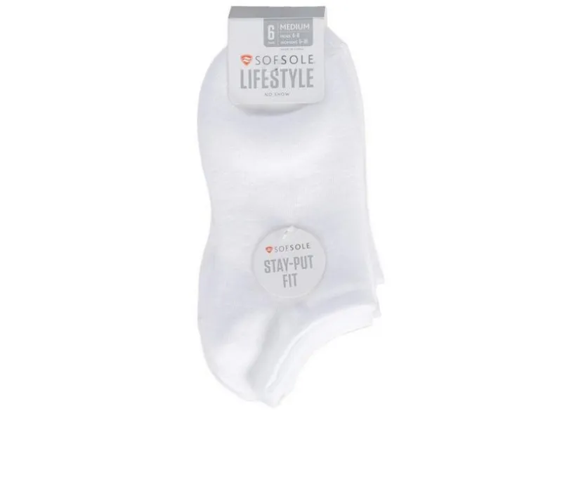 Sof Sole Women's 6 Pair No Show Lite Socks