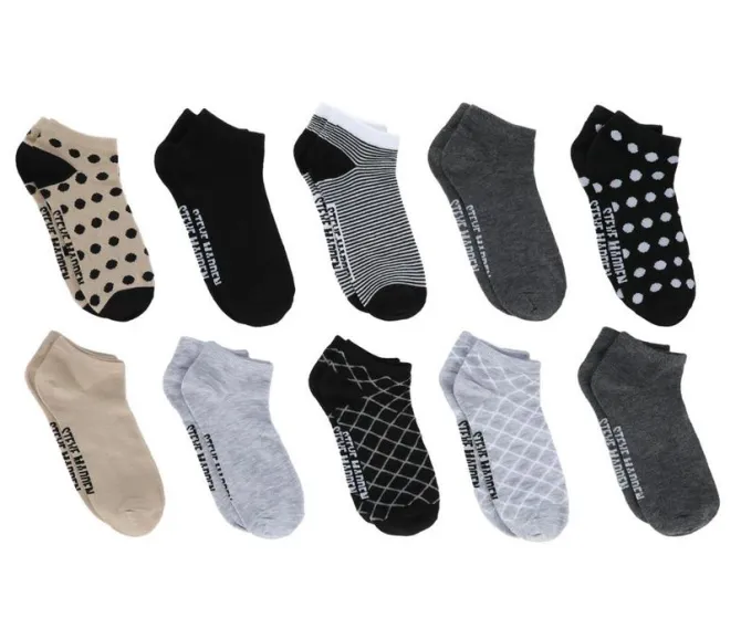 Steve Madden 10 Pack Low Cut Dot Socks
