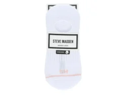 Steve Madden 6 Pack SM Logo Sneaker Liner HC Socks