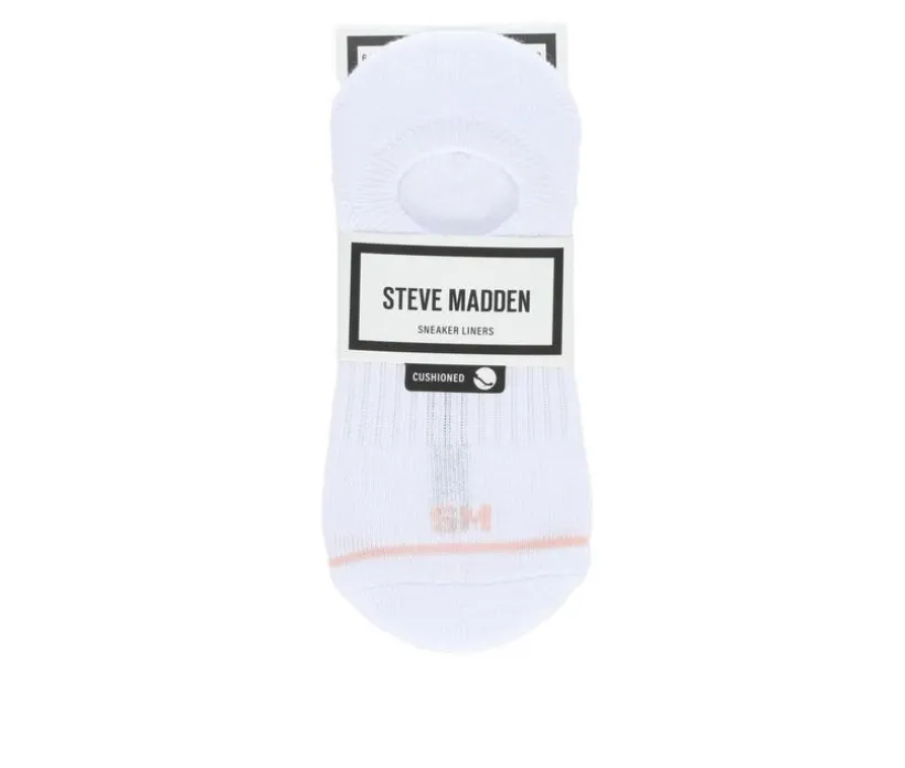 Steve Madden 6 Pack SM Logo Sneaker Liner HC Socks