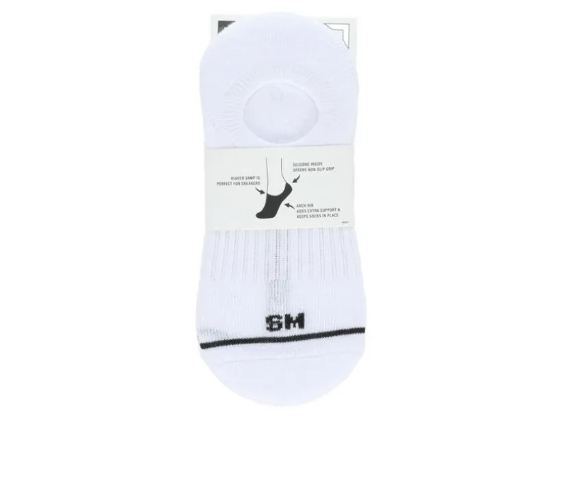 Steve Madden 6 Pack SM Logo Sneaker Liner HC Socks