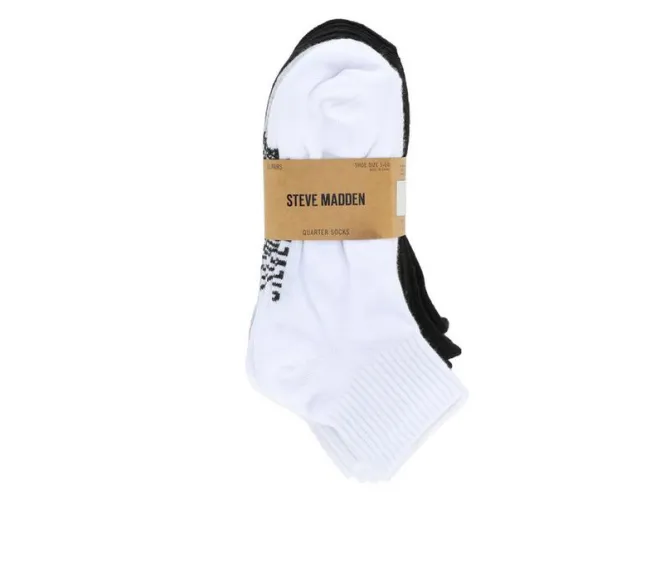 Steve Madden 10 Pair Womens Quarter Socks