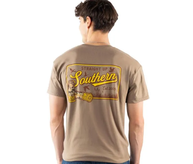 STRAIGHT UP SOUTHERN Camo Shells Short Sleeve Tee