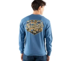 STRAIGHT UP SOUTHERN South Duck Camo Long Sleeve Tee