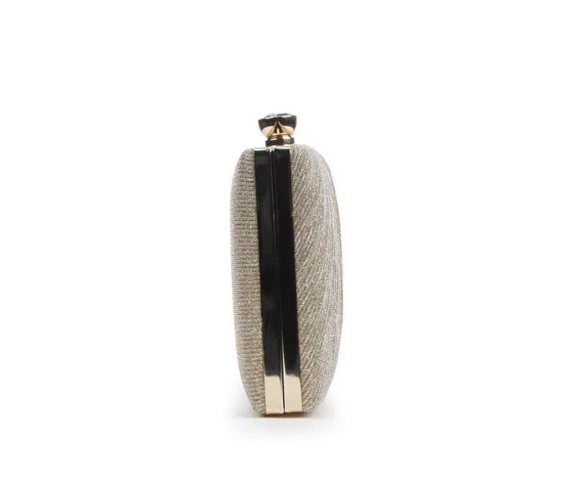 Vanessa Pleated Glitter Clutch
