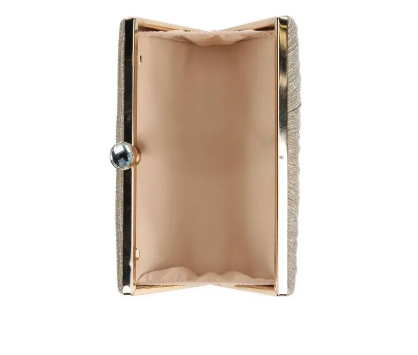 Vanessa Pleated Glitter Clutch