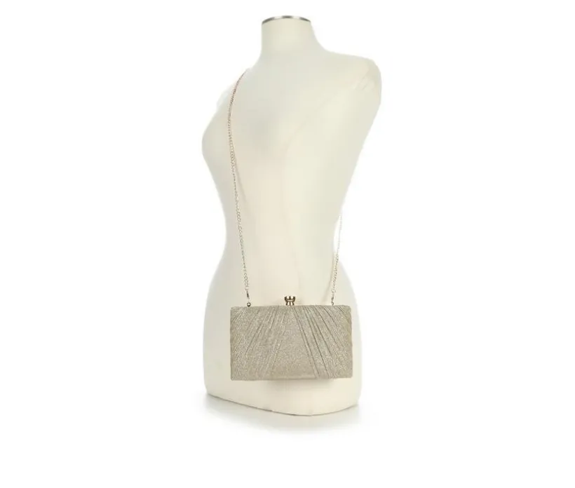 Vanessa Pleated Glitter Clutch