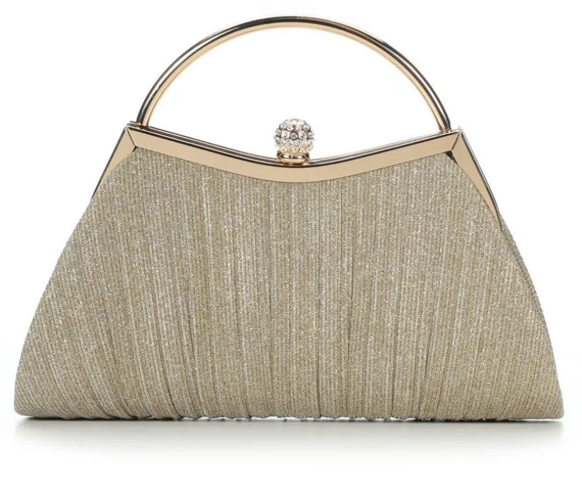 Vanessa Small Pleated Clutch with 2 straps