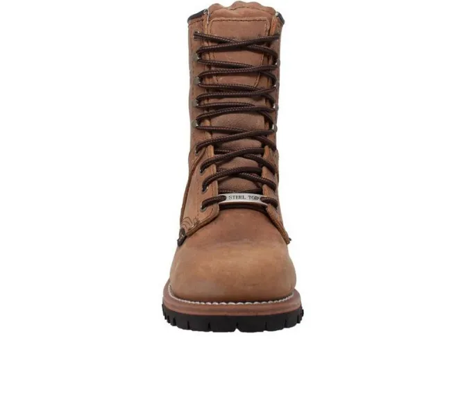 Women's AdTec 9" Steel Toe Logger Work Boots