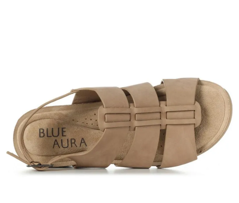 Women's Blue Aura Amelia Sandals
