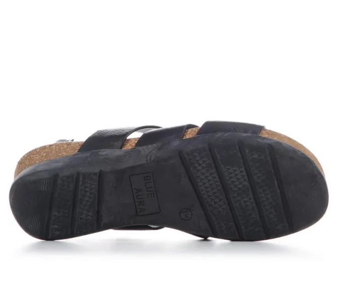 Women's Blue Aura Amelia Sandals