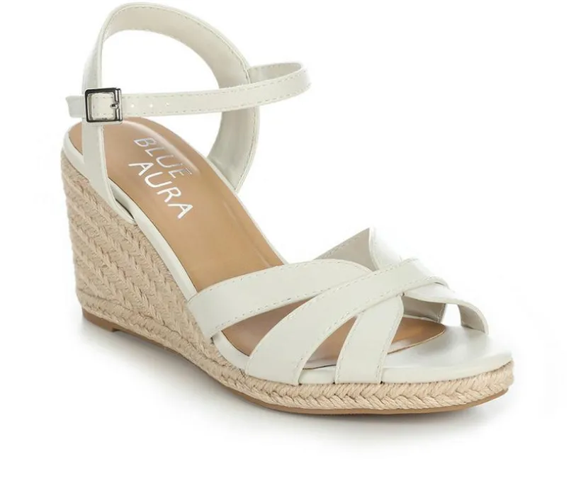 Women's Blue Aura Avery Wedges