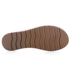 Women's Blue Aura Button Sandals