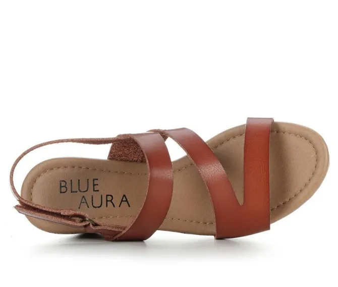 Women's Blue Aura Daria Wedges