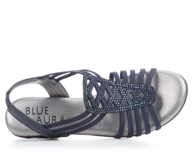 Women's Blue Aura Ellian Dress Sandals
