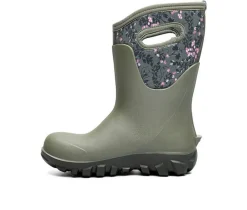 Women's Bogs Footwear Classic Seamless Demure Floral Mid Sport & Hiker Boots