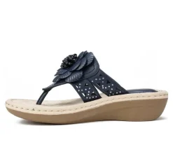 Women's Cliffs by White Mountain Cynthia Wedge Flip-Flops