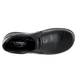 Women's Easy Works by Easy Street Bind Embossed Leather Slip-Resistant Clogs