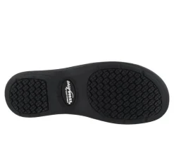 Women's Easy Works by Easy Street Bind Embossed Leather Slip-Resistant Clogs
