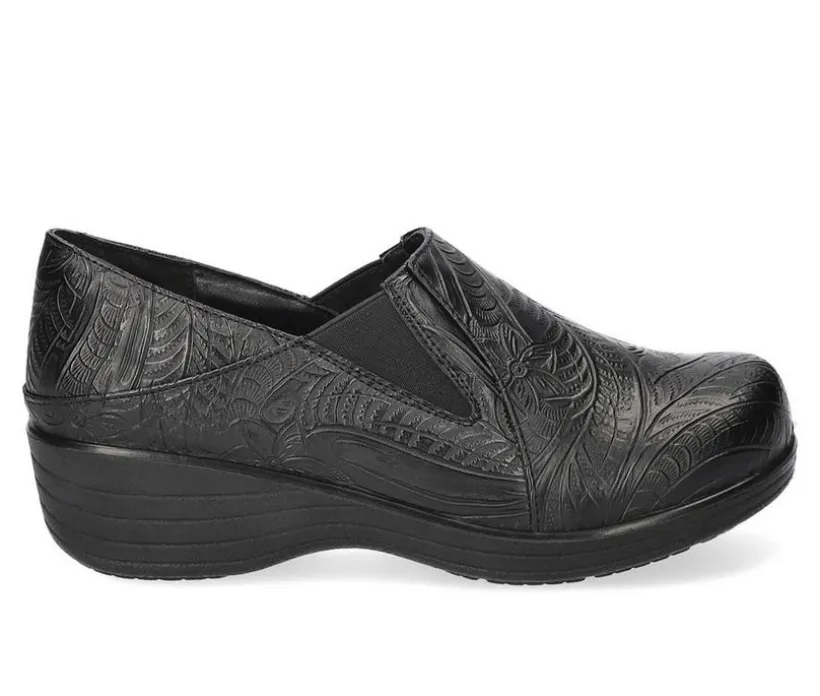 Women's Easy Works by Easy Street Bind Hot Coffee Slip-Resistant Clogs