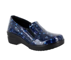 Women's Easy Works by Easy Street Leeza Floral Slip-Resistant Clogs