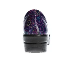 Women's Easy Works by Easy Street Leeza Purple Hearts Slip-Resistant Clogs