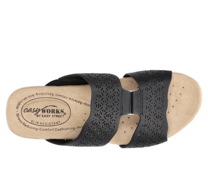 Women's Easy Works by Easy Street Letsee Slip-Resistant Clogs