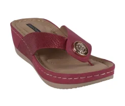 Women's GC Shoes Dafni Wedge Flip-Flops