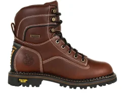 Women's Georgia Boot AMP LT Logger Alloy Toe Waterproof Low Heel Work Boots