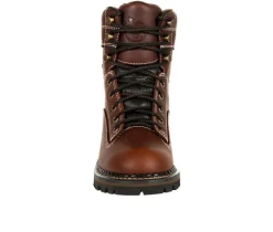 Women's Georgia Boot AMP LT Logger Alloy Toe Waterproof Low Heel Work Boots