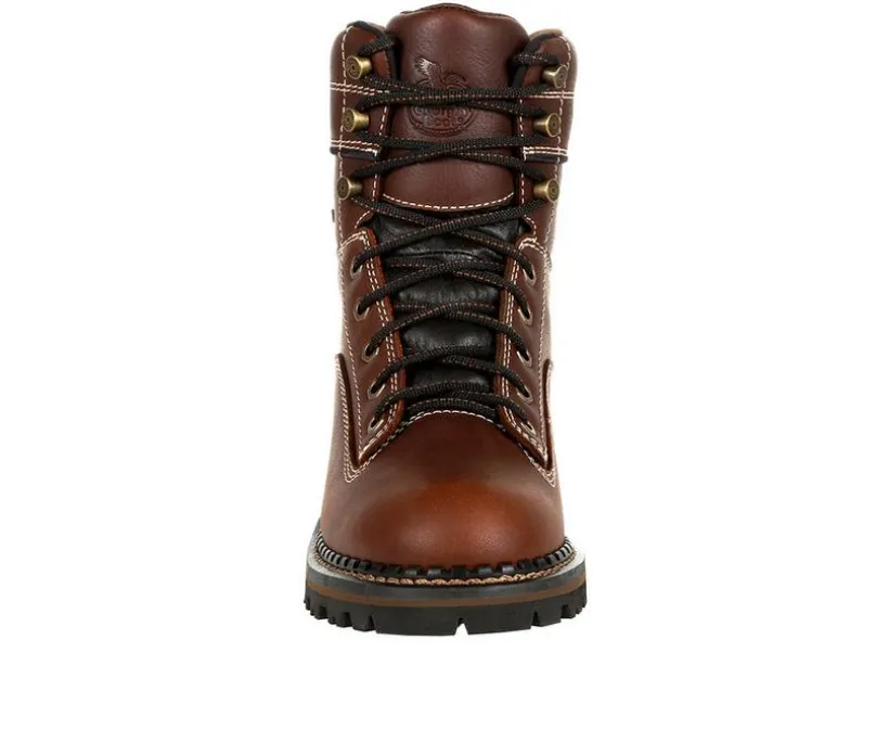 Women's Georgia Boot AMP LT Logger Alloy Toe Waterproof Low Heel Work Boots