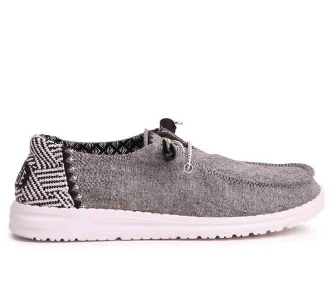 Women's HEYDUDE Wendy Chambray Casual Shoes