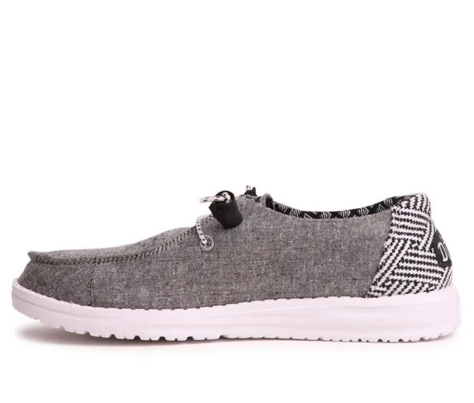 Women's HEYDUDE Wendy Chambray Casual Shoes