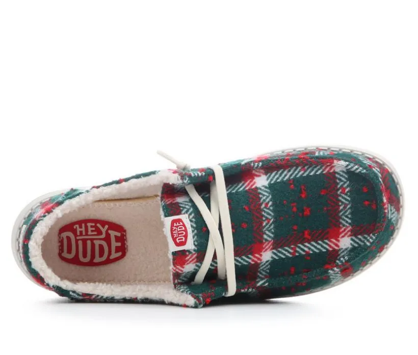 Women's HEYDUDE Wendy Confetti Plaid Casual Shoes