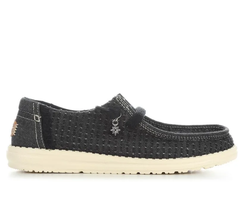 Women's HEYDUDE Wendy Frayed Canvas