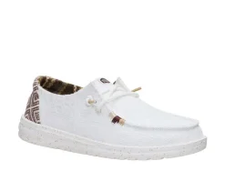 Women's HEYDUDE Wendy Textured Knit Grey/Multi Boat Shoes