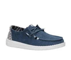 Women's HEYDUDE Wendy Textured Knit Grey/Multi Boat Shoes