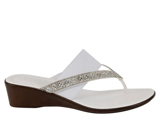 Women's Italian Shoemakers Deleiza Wedge Flip-Flops