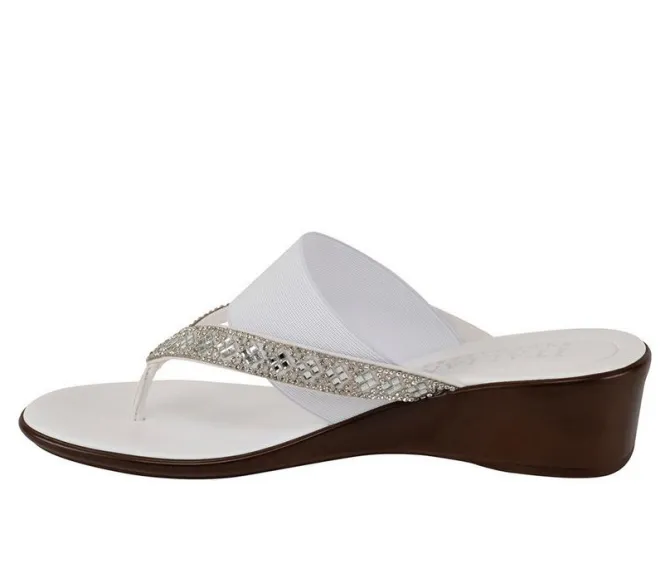 Women's Italian Shoemakers Deleiza Wedge Flip-Flops