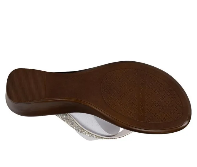 Women's Italian Shoemakers Deleiza Wedge Flip-Flops