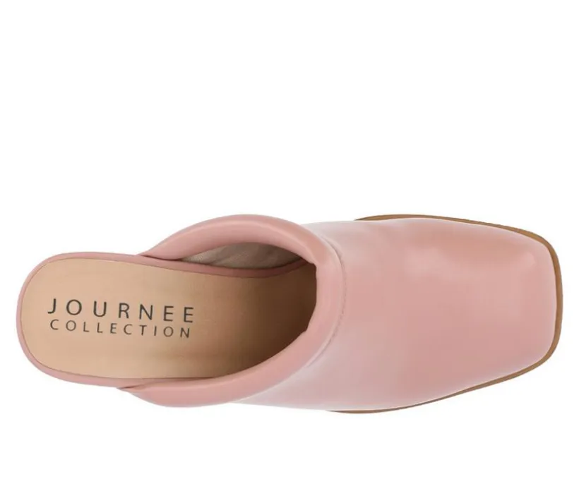 Women's Journee Collection Izara Block Heel Platform Clogs