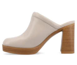 Women's Journee Collection Izara Block Heel Platform Clogs