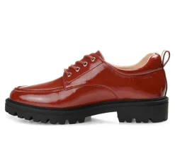 Women's Journee Collection Zina Lugged Oxfords