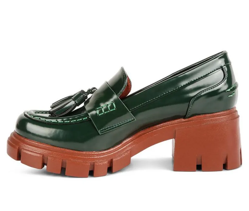 Women's London Rag Jonah Chunky Heeled Loafers