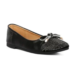Women's London Rag Rhinestone Toe Cap Flats