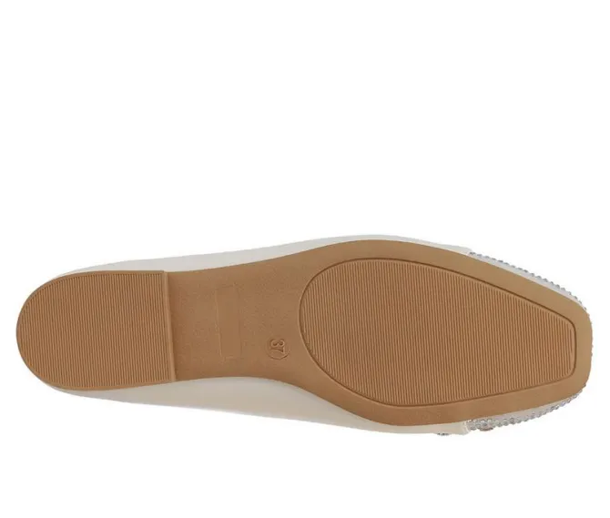 Women's London Rag Rhinestone Toe Cap Flats