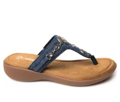 Women's Minnetonka Brecca Embellished Flip-Flops